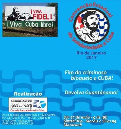 X Convenção Estadual de Solidariedade a Cuba - Rio 2017